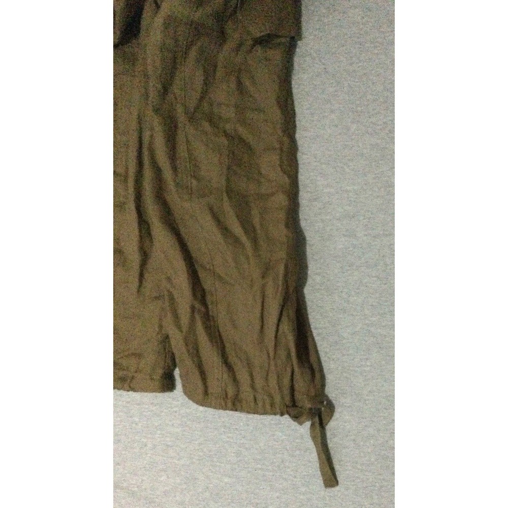Magaschoni deep olive women SZ Large 100% Linen pants - Picture 3 of 15